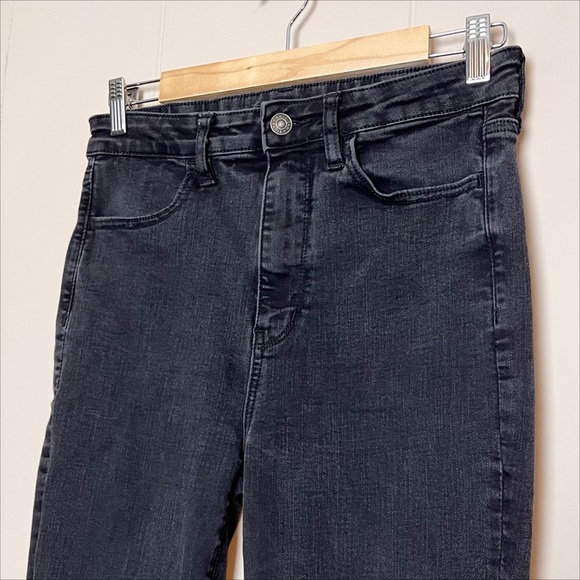 American Eagle Highest Rise Jegging 10 SHORT petite black stretch high waist - Picture 2 of 12